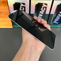 30 °   Film de protection d'écran en verre statique anti-espion pour iPhone 17 16 Pro Max 15 14 13 12 11, film antichoc d'usine