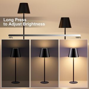 Wholesale Cordless Table Lamp Portable <b>LED</b> Desk 5000mAh <b>Battery</b> <b>Operated</b> 3Color Stepless Dimming up for Restaurant Bedroom Bars - Product Image 5
