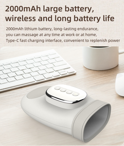 Luxuriöser Handmassagegerät mit Wärmefunktion Elektrischer Handmassager für <span class=keywords><strong>Arthritis</strong></span> Luftkompression Finger- und Handflächenmassage - Product Image 1