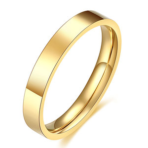 Stainless Steel <b>Ring</b> 3mm Smooth Finish Unisex <b>Couple</b> <b>Ring</b> Everyday Wear Round Geometric Shape Jewelry CG1618 - Product Image 4