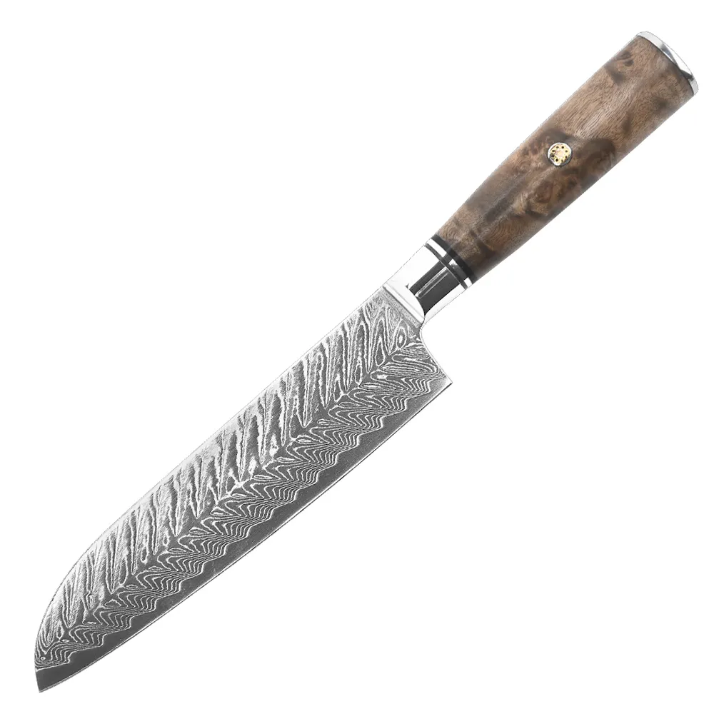 Hersteller 67 Schichten Damaskus Stahl messer mit Harz griff 7 Zoll Santoku Messer Chef Küchenmesser Professional