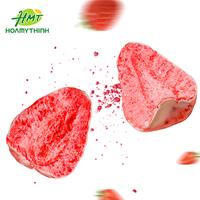 Biologische gedroogde aardbeien met witte chocolade, bulk, zoet, smakelijk, kant-en-klaar, gedroogd fruit, snacks, 5% vochtgehalte