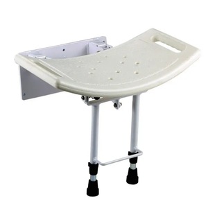 Tabouret de douche pliable mural en alliage d'aluminium blanc, équipement de sécurité pour salle de bain pour personnes âgées - Product Image 5