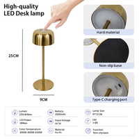 Lampe de table tactile sans fil Fe PC personnalisée OEM ODM, 3 couleurs à intensité variable, pour chambre à coucher, salon, hôtel, bibliothèque