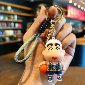 Niedlicher Koreanischer Stil Umweltfreundlicher Langlebiger 3D Silikon Karabiner Schlüsselanhänger Kleiner Gummi-Buntstift-Anhänger Kleid-Puppe-Anhänger Lustig - Product Image 5