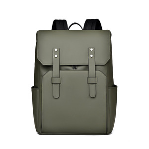 Men's <b>Backpack</b> <b>Large</b> Capacity 16 Inch Laptop Water Proof Business Travel Gray Black Green Solid Color - Product Image 2
