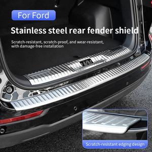 Pour Ford Territory 2023-2026 : Protection <span class=keywords><strong>de</strong></span> <span class=keywords><strong>seuil</strong></span> <span class=keywords><strong>de</strong></span> porte et <span class=keywords><strong>de</strong></span> pare-chocs <span class=keywords><strong>de</strong></span> <span class=keywords><strong>coffre</strong></span> en acier inoxydable, autocollant décoratif pour garde-boue arrière - Product Image 1