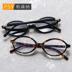 Psn Oval <b>Sunglasses</b> Full Rim UV400 Women <b>Retro</b> Sun Protection Adult 2024 - Product Image 2