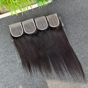 Closure en dentelle HD 4x4 5x5 6x6, 100% Cheveux Vietnamiens, Cuticules Alignées, Noir Naturel, Lisse Baguette, Vente en Gros - Product Image 3