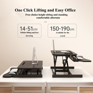 Vente en gros de poste de travail pour ordinateur portable réglable en hauteur convertisseur de <span class=keywords><strong>bureau</strong></span> assis-debout - Product Image 5