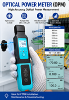 Synsensor A-40 4'ü 1 Arada Fiber Optik Test Cihazı Fiber Tanımlayıcı OPM VFL RJ45 Kablo Test Cihazı DC 5V 10mW FTTH Canlı Fiber Dedektörü