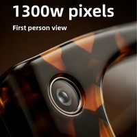 Lunettes IA RYE E06D avec caméra 13MP, contrôle tactile Wi-Fi, double microphone à réduction de bruit, traduction IA, verres anti-lumière bleue 40g, batterie 290mAh