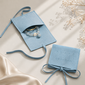 Bolsa de Joyería de Microfibra de Lujo, Precio de Fábrica, Rectangular, Pequeña, para Pulseras, Anillos, Aretes, Collares, Empaque de Regalo, MOQ Bajo - Product Image 3