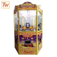 Mesin Permainan Arcade Penekan Koin Mewah TOPWAY, Mesin Hadiah Elektronik dengan LED Warna-warni untuk Pusat Perbelanjaan