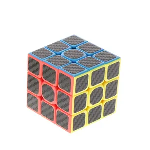 5.7 CM High Quality Educational Toys Carbon Fiber Cubes 3d Magic Cube 3 x 3