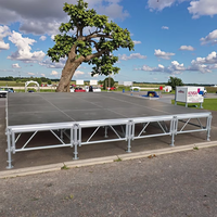 Scène portable à assembler, scène mobile en aluminium pour concert en plein air