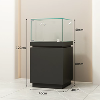 Vitrine d'exposition autonome de qualité muséale pour documents et objets, avec éclairage LED, en verre premium durable, pour reliques historiques