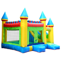 Château gonflable d'intérieur/extérieur en PVC de qualité supérieure Kidscamp avec souffleur, toboggan, taille et capacité personnalisables pour