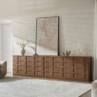Buffet moderne en bois, armoire de rangement, grande credenza, table console à 9 compartiments pour salon, salle à manger