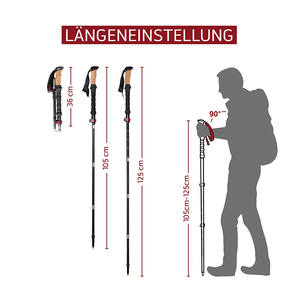 Gậy đi bộ gấp siêu nhẹ bán buôn, gậy leo núi gấp gọn nhẹ dành cho người lớn tuổi, nam giới - Product Image 3