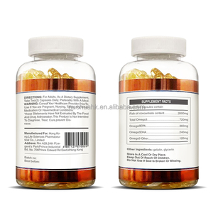 Smhealth Omega3 Huile de poisson des grands fonds 1000mg Capsules molles 300 unités Soutien EPA DHA pour la santé du cerveau et des yeux - Product Image 6