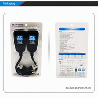 Balun vidéo 2-en-1, transmetteur d'alimentation BNC UTP analogique AHD CVI TVI 1080P 12V-48V 300M, adaptateur de caméra de sécurité CCTV 75 Ohm