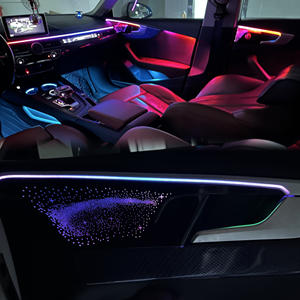 Luz Ambiental LED Interior para Automóvil SJC para <span class=keywords><strong>Audi</strong></span> <span class=keywords><strong>A5</strong></span> 2019-2024, Ritmo Galáctico, Sinfonía, 64 Colores, Accesorios Decorativos - Product Image 4