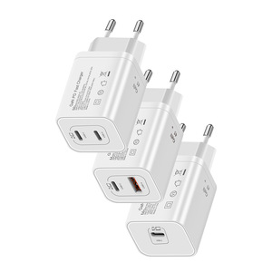 GaN European standard 45W compact charger compatible with iPhone 15 and Samsung chargers, 45W dual-<b>C</b> fast <b>charging</b> source - Product Image 1