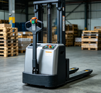Gerbeur électrique Worui Walkie 1000 kg, longueur de fourche 1100 mm, centre de charge 500 mm, petit rayon de braquage, modèle d'entrepôt CDD-BXS 48V