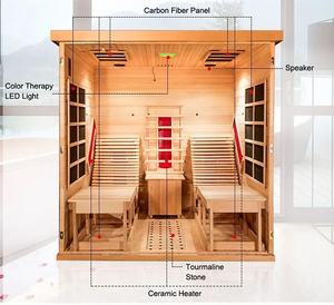 Machines de sauna à vapeur de luminothérapie de désinfection à l'ozone de capsule SPA infrarouge avec musique Bluetooth - Product Image 3