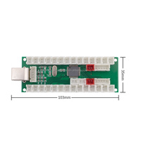 Placa Controladora USB con Codificador de Retardo Cero para PC/PS3/iOS/Android, Kit de Juego Arcade DIY para 1 Jugador