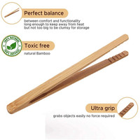 Pinzas de bambú, mini pinzas magnéticas de bambú, utensilios de madera grandes de grado alimenticio para hielo, sacacorchos de vino, pinzas de cocina para matcha, personalizables