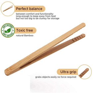 Pince à épiler <span class=keywords><strong>en</strong></span> bambou, <span class=keywords><strong>mini</strong></span> pince magnétique <span class=keywords><strong>en</strong></span> <span class=keywords><strong>bois</strong></span>, ustensiles de cuisine de qualité alimentaire, tire-bouchons à vin, pinces à matcha, personnalisables - Product Image 3