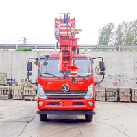 Nouvelle grue de camion de 12 tonnes avec flèche de 8 m à 6 sections, moteur CAMC, équipement de levage mobile haute efficacité pour la construction