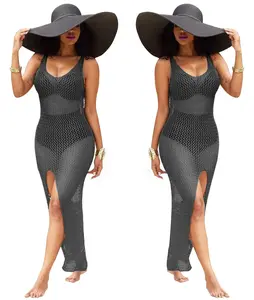 JSN9202285 Penjualan Panas Pabrik Terbaru 2020 Pakaian Pantai Cover Up Satu Potong Bikini Seksi Penjualan Laris Pakaian Pantai Berongga