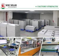Panneaux solaires de toiture WHC SOLAR 550W monocristallins PERC BIPV N-Type entièrement noirs pour maison