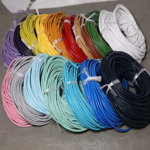 Colored Round Leather Cord 3Mm For DIY Jewelry Making <b>Bracelet</b> Necklace Material Solid Color Round Shape 5M Length - Product Image 3