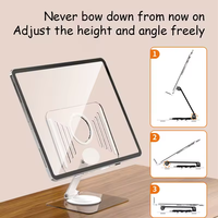 Nouveau Design Acrylique Tablette Stand 360 Rotation Portable Téléphone Stand Pliable Réglable Support