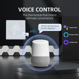 Termostato Inteligente WiFi Tuya para Caldera de Gas, Controlador de Temperatura Compatible con Alexa y Google Home, Blanco y Negro, OEM - Product Image 4