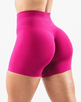 Aliexpress pour le côté Jacquard Fitness Pantalon trois-quarts Seamless Yoga Shorts High Elastic Waist Breathable Solid