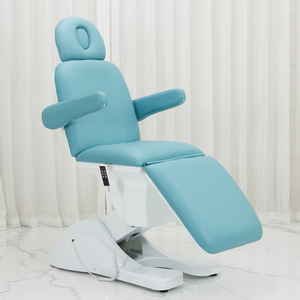 Hot Seller 3 Motoren Verstellbare Klinik Beauty Salon Stationär Komfortabler <span class=keywords><strong>Massage</strong></span> tisch Elektrisches Gesichts bett Kosmetik stuhl - Product Image 5