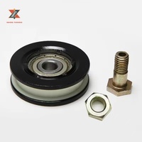Roue de suspension de porte d'ascenseur 56*16*6201Z en gros à prix abordable, Nylon/fer, Polyuréthane Modèle FAA456AC, Accessoires d'ascenseur