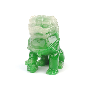 Paio di Giada <span class=keywords><strong>Statua</strong></span> In Piedi Classico Cinese Fengshui Fu Dog - Product Image 4