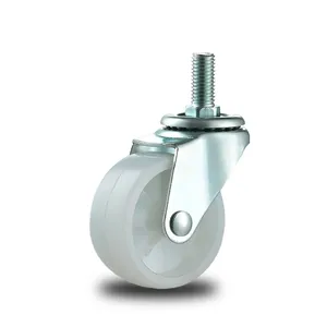 Lichte Caster Wiel 38/50/63/75Cm Witte Kleur Casters Leverancier Aangepast Voor De Industrie