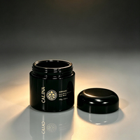 Ensemble d'emballages cosmétiques en verre violet, 3 pièces, flacon vide pour soins de la peau avec pompe et pot pour crème pour le visage, récipient rechargeable