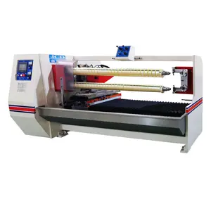 Automatic double shafts roll cutting machine for BOPP masking packing tape