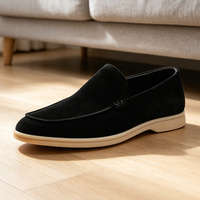 Mocassins décontractés pour hommes en peau de mouton, style italien, rehaussant la taille de 5 cm, personnalisables avec logo, vente en gros directe usine, pour mariage et usage quotidien