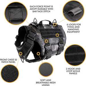 <span class=keywords><strong>Harness</strong></span> Anjing <span class=keywords><strong>K9</strong></span> Berkualitas Tinggi Laris Manis, Tali Kerja Taktis dengan Gesper Cobra, <span class=keywords><strong>Harness</strong></span> Taktis Anjing - Product Image 3