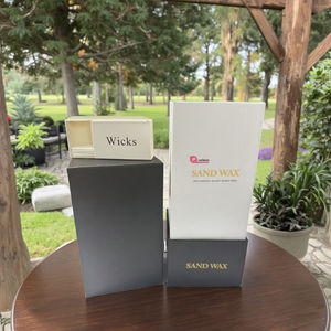 Cera de arena perfumada colorida respetuosa con el medio ambiente, lavanda, decoración de eventos románticos, cera de arena, cielo azul, carillón de viento, vela de arena Natural - Product Image 5