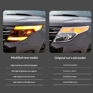 Feux avant TYPY 2011-2015 pour Ford Explorer : Amélioration avec lentilles LED, feux de jour dynamiques et clignotants - Product Image 3